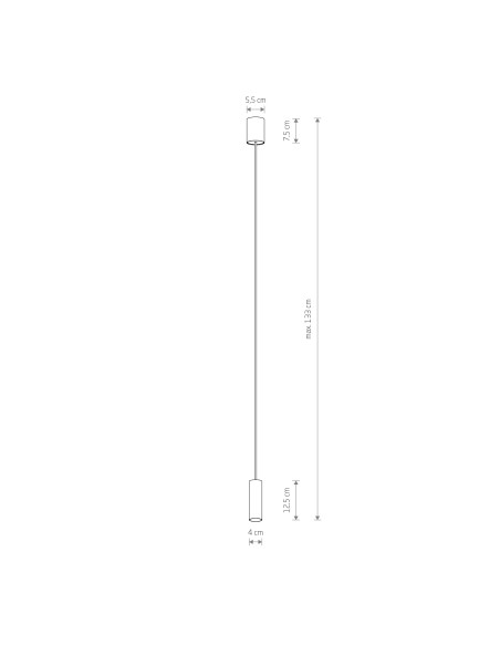 Lampa wisząca FOURTY S 10764 biała