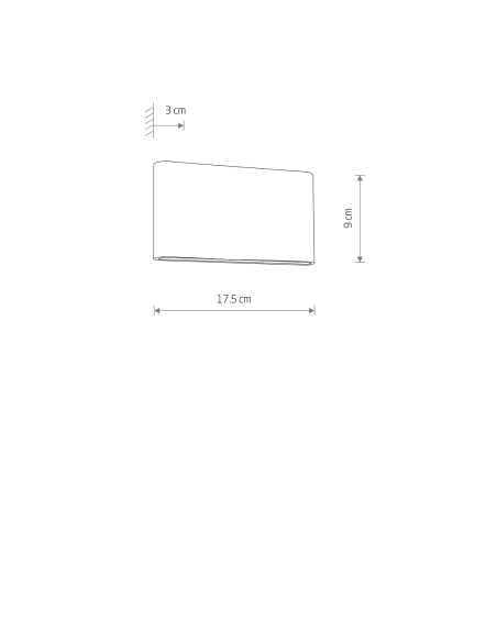 Kinkiet elewacyjny SEMI LED M 11366