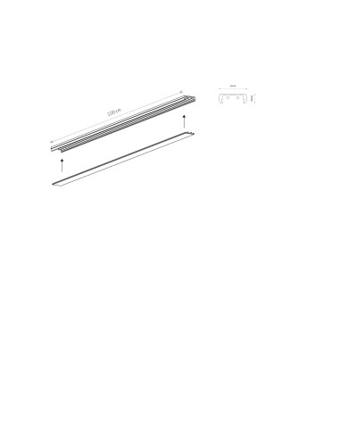 Szynoprzewód UT-LVM TRACK 1m 11320