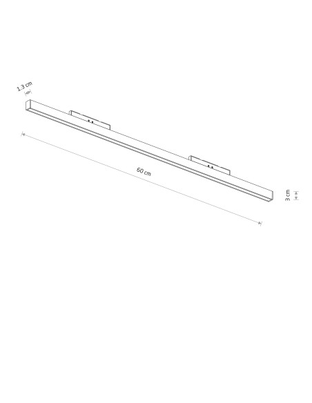 Oprawa liniowa do systemu niskonapięciowego NANO - LVM LINE OUT LED 20W 11721