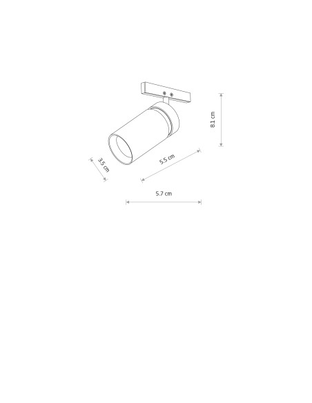 Reflektorek ZOOM LED do systemów niskonapięciowych NANO - LVM SPOT ZOOM LED 5W 11714