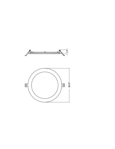 DOWNLIGHT DL SLIM ALU D175 V 16W/12W/8W 3000K/4000K 100LM/W MS WT 