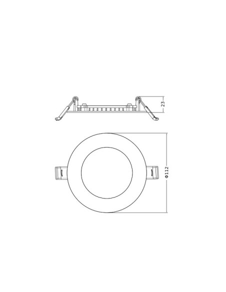 DOWNLIGHT DL SLIM ALU D100 V 8W/6W/4W 3000K/4000K 100LM/W MS WT 
