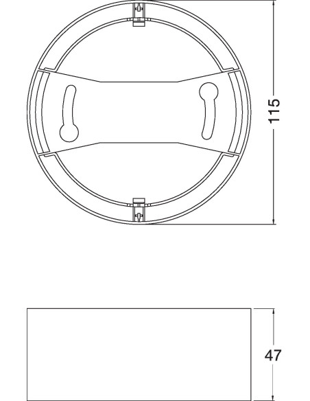 RAMKA DO DOWNLIGHT DL IP44 DN 115 BLACK 