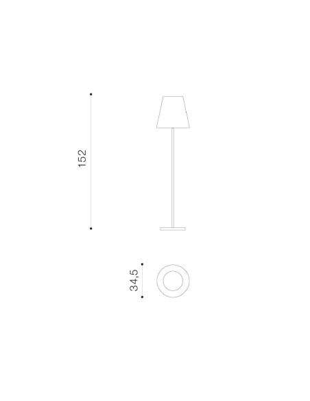 Lampa zewnętrzna stojąca HAVANA FLOOR WH