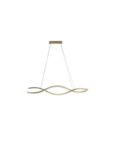 Lampa wisząca SPARK WAVES PENDANT 120 CCT DIMM GOLD + REMOTE CONTROL