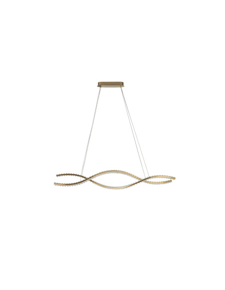 Lampa wisząca SPARK WAVES PENDANT 120 CCT DIMM GOLD + REMOTE CONTROL