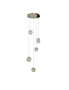 Lampa wisząca EUFORIA PENDANT ROUND 5 3-STEP DIMM gold