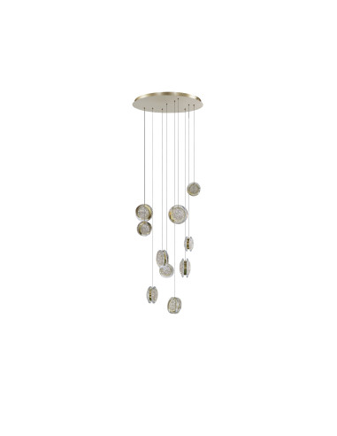 Lampa wisząca EUFORIA PENDANT ROUND 10 3-STEP DIMM gold