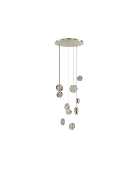 Lampa wisząca EUFORIA PENDANT ROUND 10 3-STEP DIMM gold
