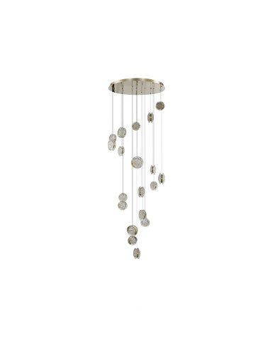 Lampa wisząca EUFORIA PENDANT ROUND 19 3-STEP DIMM gold