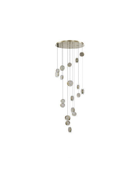 Lampa wisząca EUFORIA PENDANT ROUND 19 3-STEP DIMM gold