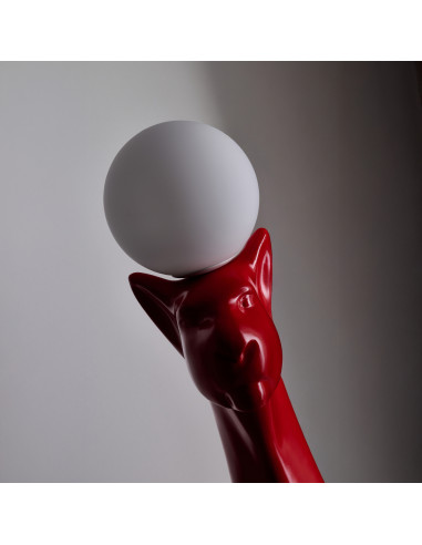 Lampa stojąca rzeźba PUMA RED
