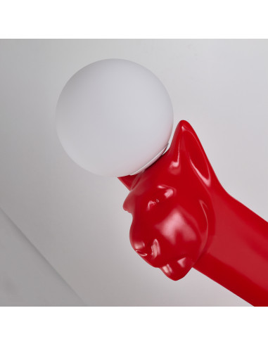 Lampa stojąca rzeźba PUMA RED