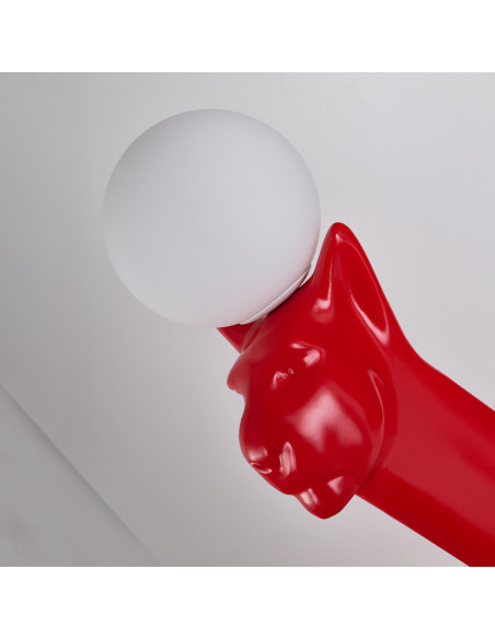 Lampa stojąca rzeźba PUMA RED
