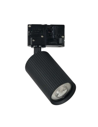 LUCAS RIBBED 9 TRACK 3line GU10 BK SET