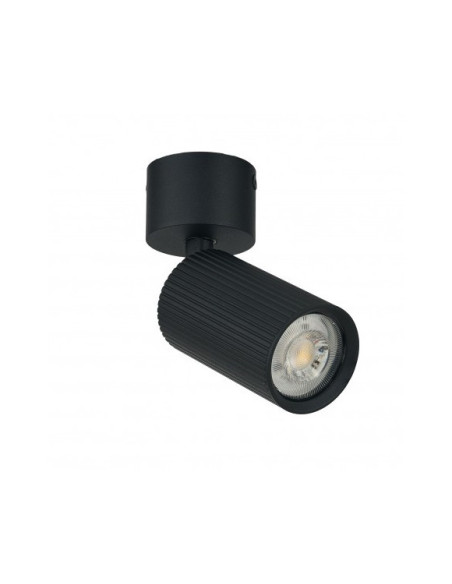 LUCAS RIBBED 9 DOWNLIGHT GU10 BK SET