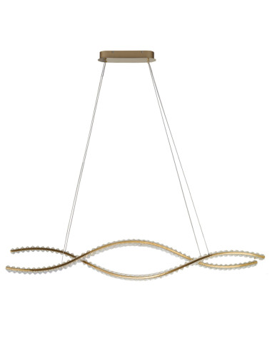 Lampa wisząca SPARK WAVES PENDANT 120 CCT DIMM GOLD + REMOTE CONTROL