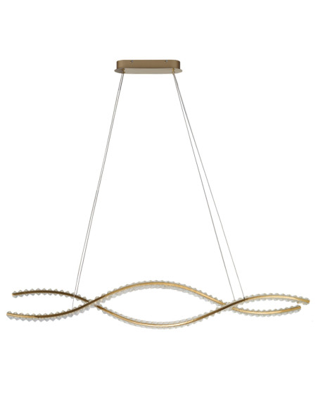 Lampa wisząca SPARK WAVES PENDANT 120 CCT DIMM GOLD + REMOTE CONTROL