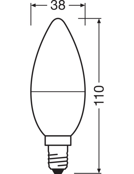 ŻARÓWKA LED VALUE CLB60 6.8W 4000K neutralna biała  806LM FR E14 