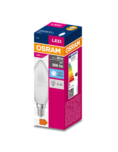 ŻARÓWKA LED VALUE CLB60 6.8W 4000K neutralna biała  806LM FR E14 