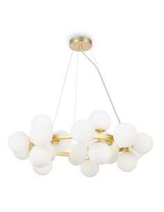 Lampa wisząca DALLAS 25 x G9 złota MOD545PL-25BS