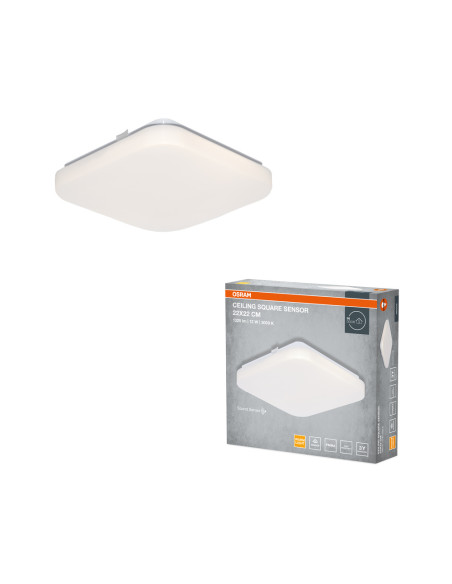 PLAFON LED CEILING SQUARE SENSOR 220 12W 3000K 960LM IP20 
