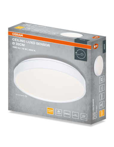 PLAFON LED CEILING LUXO SENSOR 320 18W 3000K 990LM IP20 WHITE 