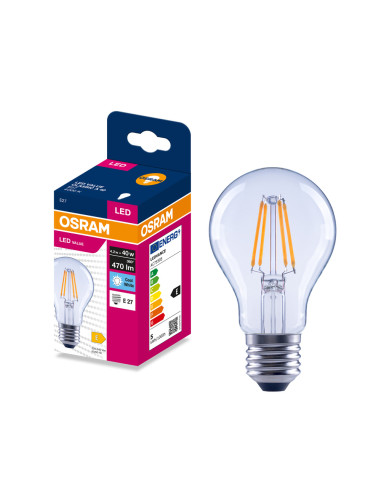 ŻARÓWKA LED VALUE RF CLA40 4,2W 4000K neutralna biała 470LM FIL E27  
