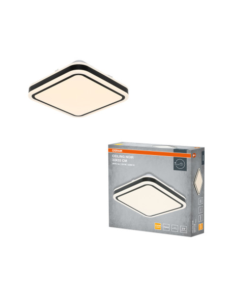 PLAFON LED CEILING NOIR SQUARE 330 24W 3000K 1440LM IP20 BK 
