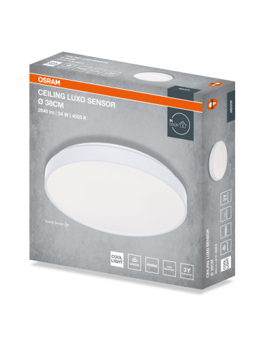 PLAFON LED CEILING LUXO SENSOR 380 24W 4000K 1320LM IP20 WHITE 
