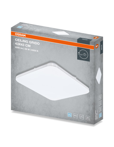 PLAFON LED CEILING GRIDO SQUARE 430 48W 6500K 3360LM IP20 
