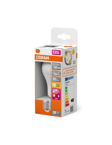 ŻARÓWKA LED STAR CLA60 MOTION SENSOR FR 8,8W 2700K ciepła biała  806LM E27 