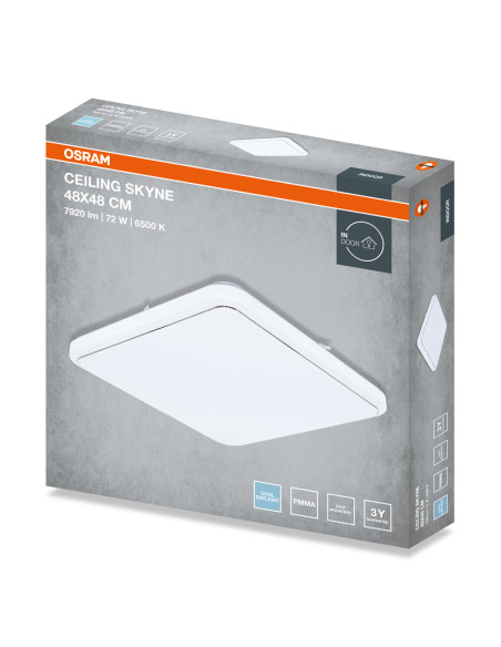 PLAFON LED CEILING SKYNE SQUARE 480 72W 6500K 5040LM IP20 
