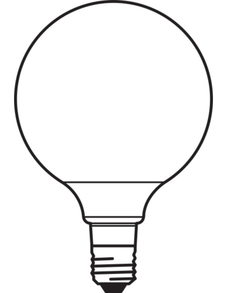 ŻARÓWKA LED VALUE RF GLOBE 80 60 7W 2700K ciepła biała 806LM FIL FR E27 
