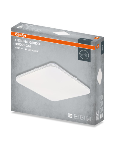 PLAFON LED CEILING GRIDO SQUARE 430 48W 4000K 3360LM IP20 
