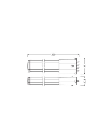 ŚWIETLÓWKA LED V DULUX LED S/E11 AC 6W 4000K neutralna biała 770LM 2G7 

