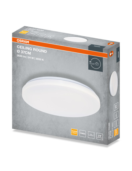 PLAFON LED CEILING ROUND 370 24W 3000K 1920LM IP20 
