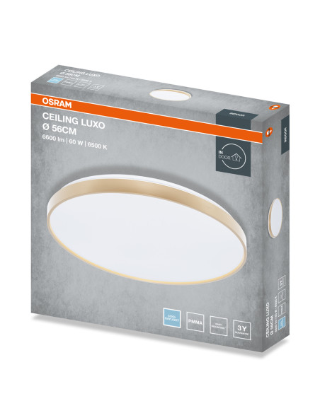 PLAFON LED CEILING LUXO 560 60W 6500K 3300LM IP20 GOLD 
