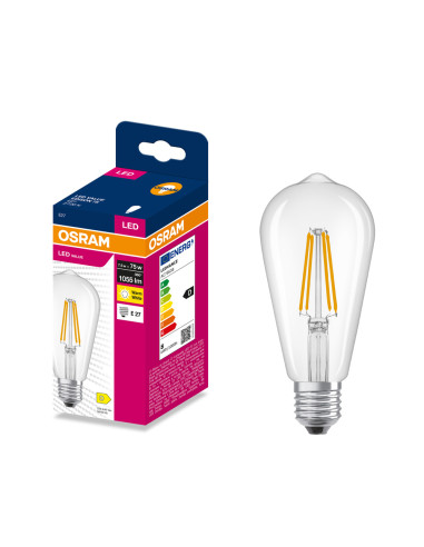 ŻARÓWKA LED VALUE RF EDISON 75 7,5W 2700K ciepła biała 1055LM FIL E27 