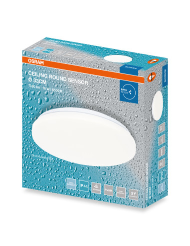 PLAFON LED CEILING ROUND SENSOR 330 18W 6500K 1440LM IP44 
