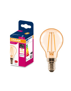 ŻARÓWKA LED VALUE RF CLP20 2,5W 2400K 200LM FIL GOLD E14 
