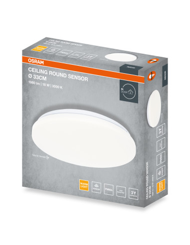 PLAFON LED CEILING ROUND SENSOR 330 18W 3000K 1440LM IP20 
