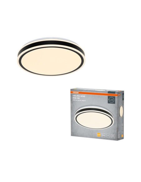 PLAFON LED CEILING NOIR ROUND 380 24W 3000K 1440LM IP20 BK 
