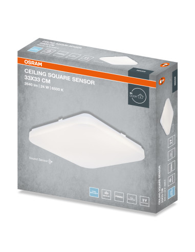 PLAFON LED CEILING SQUARE SENSOR 330 24W 6500K 1920LM IP20 

