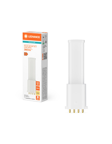 ŚWIETLÓWKA LED V DULUX LED S/E7 AC 3.5W 3000K ciepła biała 360LM 2G7 