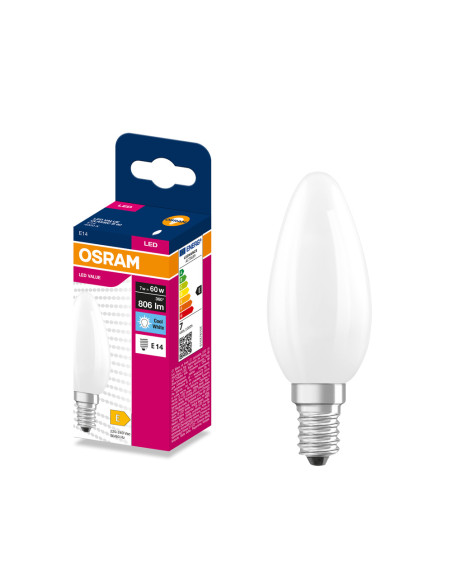 ŻARÓWKA LED VALUE RF CLB60 7W 4000K neutralna biała 806LM FIL FR E14  

