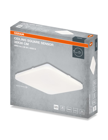 PLAFON LED CEILING SQUARE SENSOR 380 24W 4000K 2880LM IP20 
