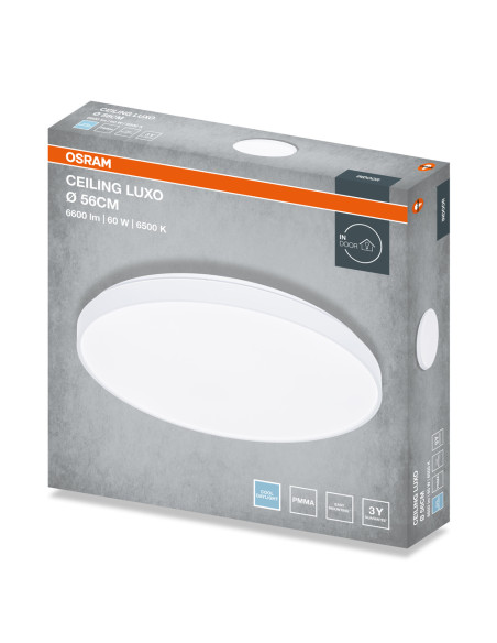 PLAFON LED CEILING LUXO 560 60W 6500K 3300LM IP20 WHITE 
