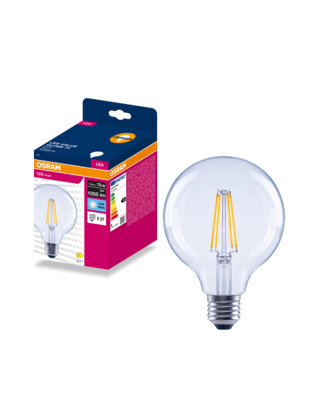 ŻARÓWKA LED VALUE RF GLOBE 95 75 7,5W 4000K neutralna biała 1055LM FIL E27 
